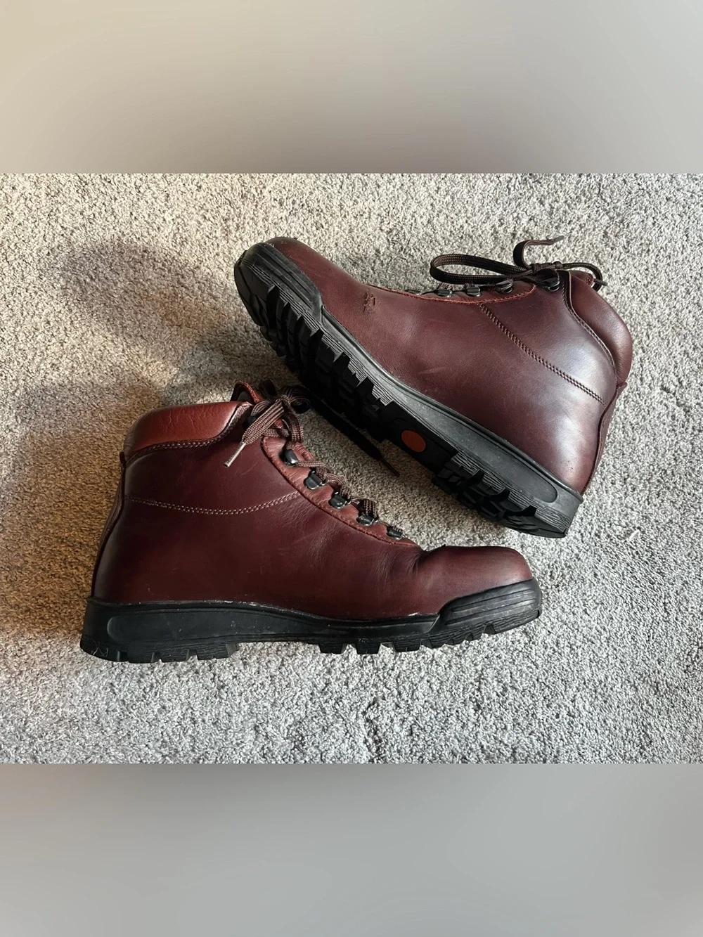 Vasque Skywalker GTX Hiking Boot Men Size 9 Burgundy Leather 7935 Vintage